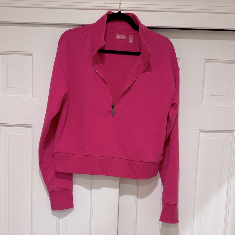 Pink Zella Quarter-Zip